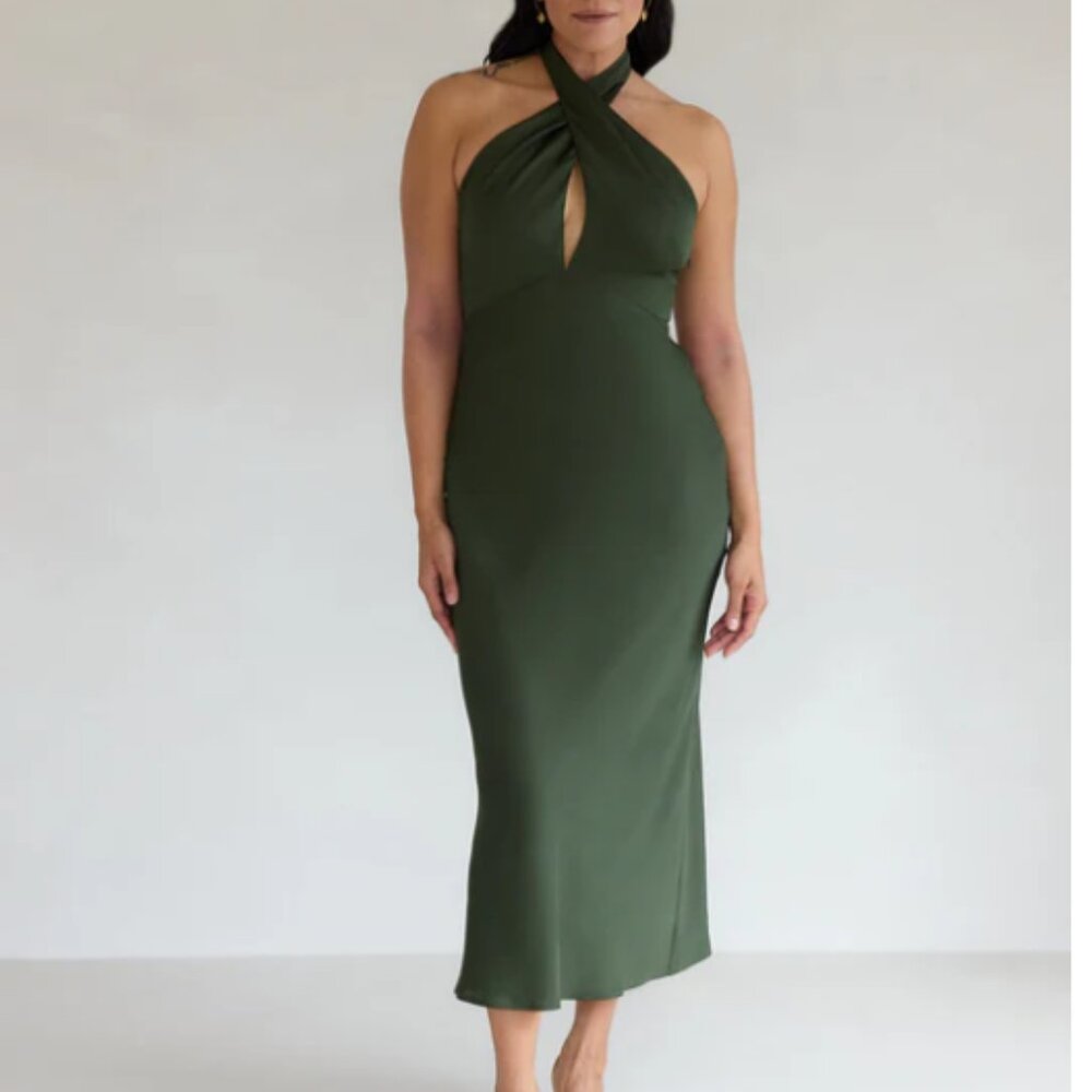 Park & Fifth Dress in Olive Green - Worn Once